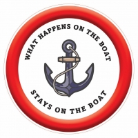 FUNNY BOATING STICKERS